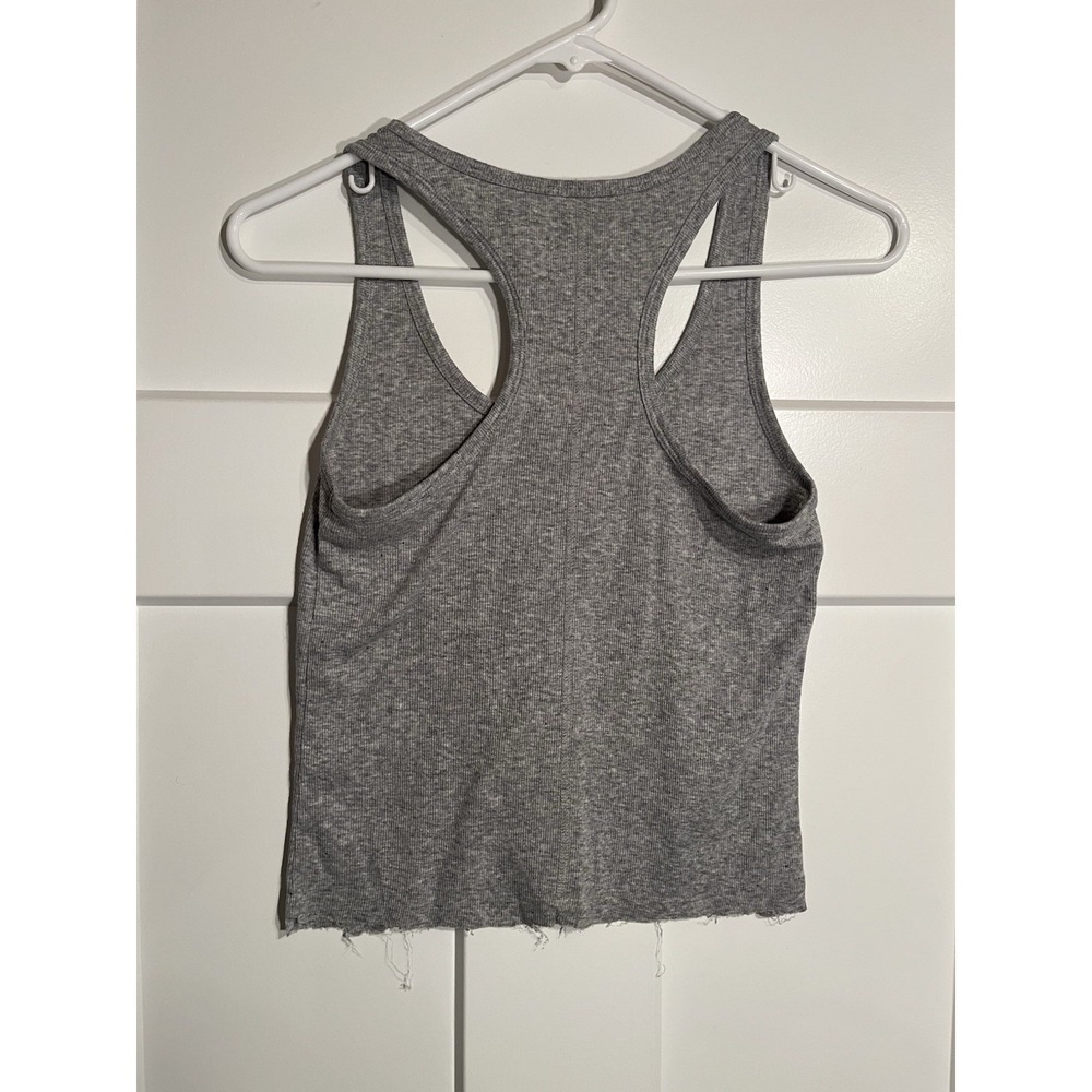 Universal Thread Target Womens Ribbed Racerback Crop Tank Top Gray Size Small - Picture 4 of 5